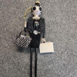 Chic Fashion Doll Keychain with Accessories